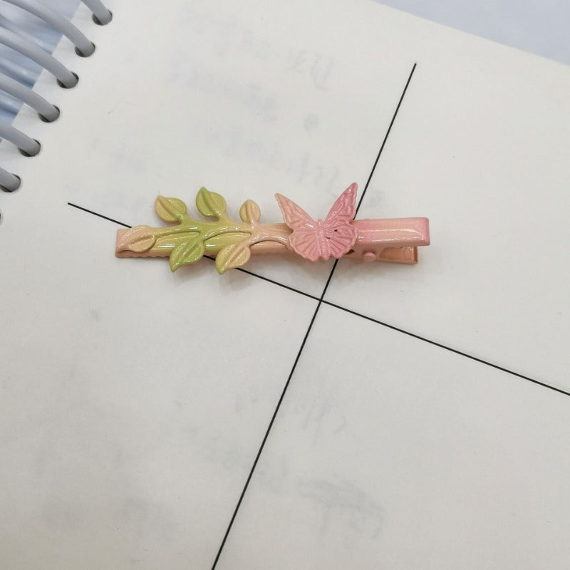 Wholesale Colorful Hollow Metal Butterfly Hairpins